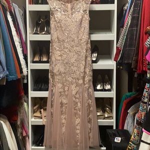 Rose gold mother if bride dress